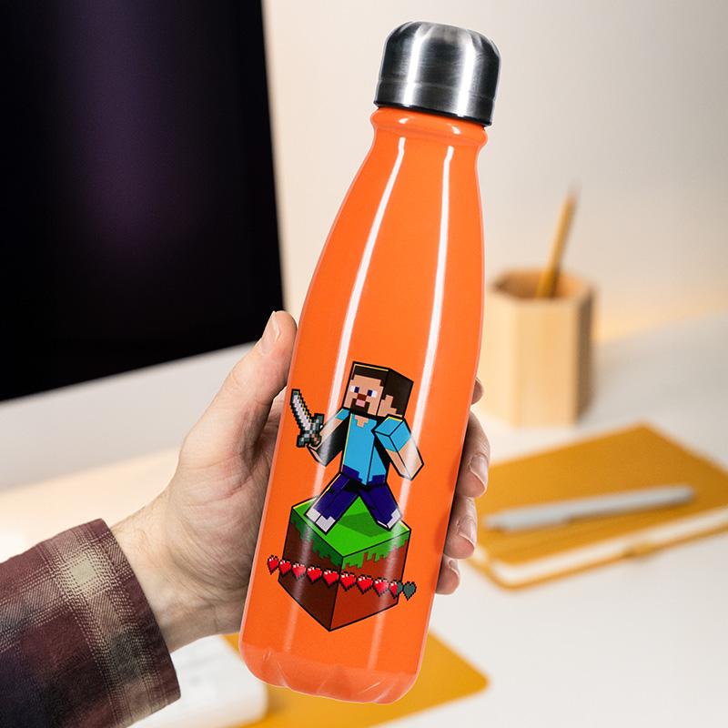 Minecraft Aluminium Water Bottle (600 ml) / Minecraft butelka aluminiowa (600 ml)