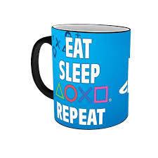 Playstation heat change mug EAT SLEEP PLAY REPEAT / Playstation kubek termoaktywny EAT SLEEP PLAY REPEAT - ABS