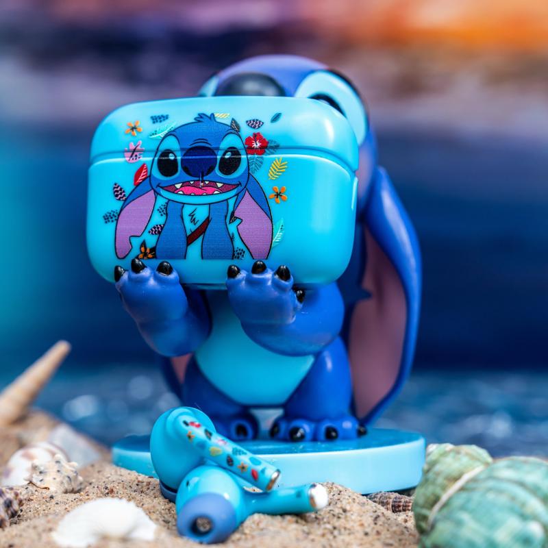 Disney Stitch: Buds Pro Wireless Bluetooth Earbuds and Phone Holder / Zestaw Disney Stitch: stojak na słuchawki plus słuchawki bezprzewodowe
