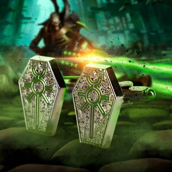 Warhammer 40,000: Necrons Cufflinks / Warhammer 40000 spinki do mankietów Necrons
