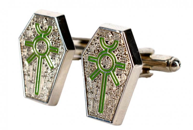 Warhammer 40,000: Necrons Cufflinks / Warhammer 40000 spinki do mankietów Necrons