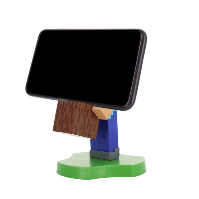 Minecraft Steve Holdem, Earbud Holder (11 cm) / stojak na słuchawki Minecraft Steve (11 cm)