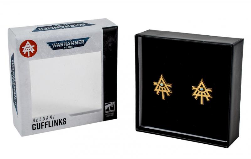 Warhammer 40,000: Aeldari Cufflinks / Warhammer 40000 spinki do mankietów Aeldari