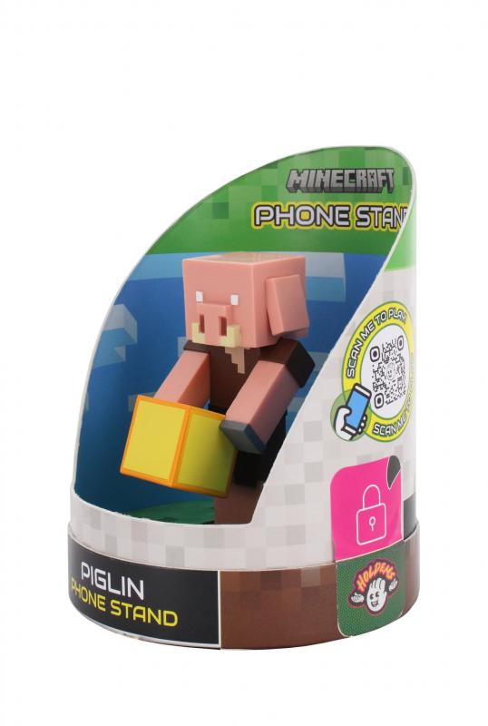 Minecraft Piglin Holdem, Earbud Holder (11 cm) / stojak na słuchawki Minecraft Piglin (11 cm)