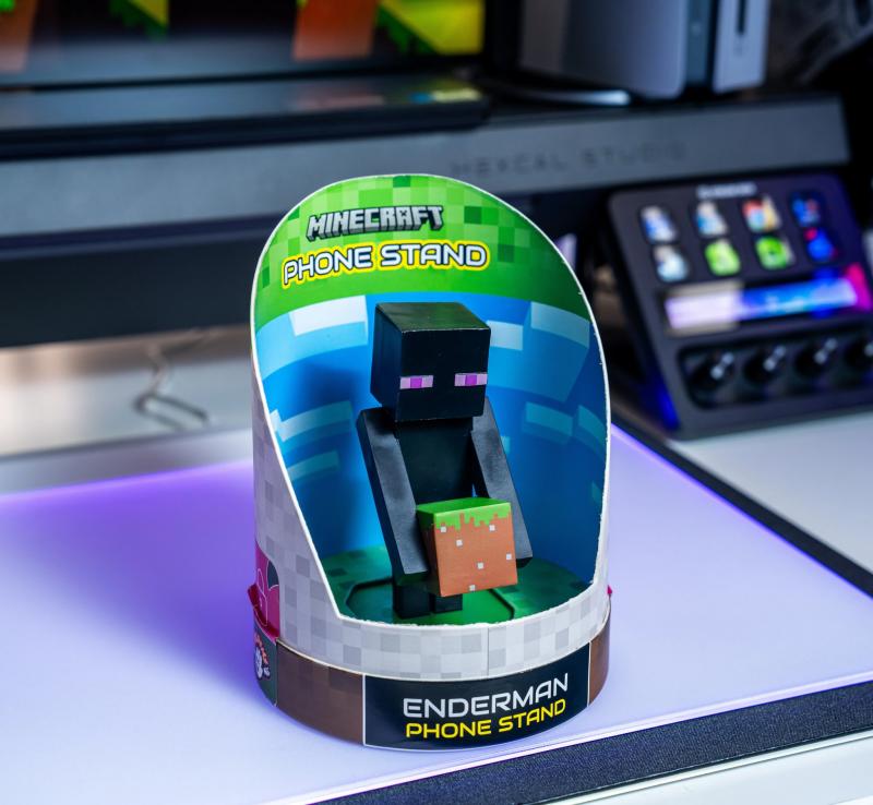 Minecraft Enderman Holdem, Earbud Holder (11 cm) / stojak na słuchawki Minecraft Enderman (11 cm)