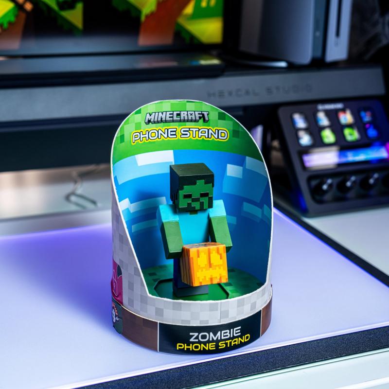 Minecraft Zombie Holdem, Earbud Holder (11 cm) / stojak na słuchawki Minecraft Zombie (11 cm)