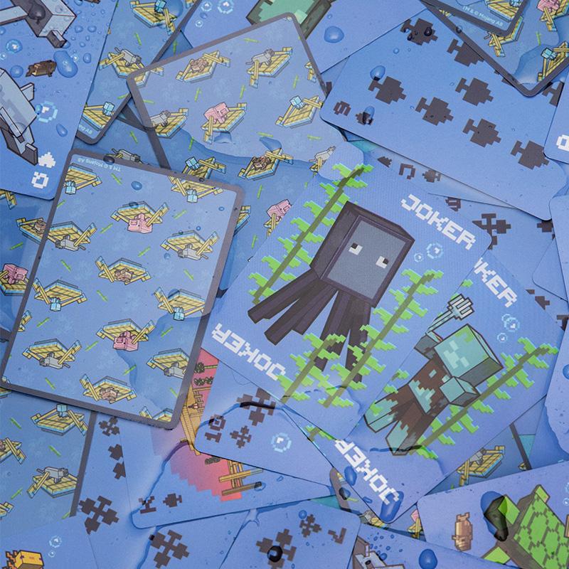 Minecraft Waterproof Playing Cards / Minecraft wodoodporne karty do gry