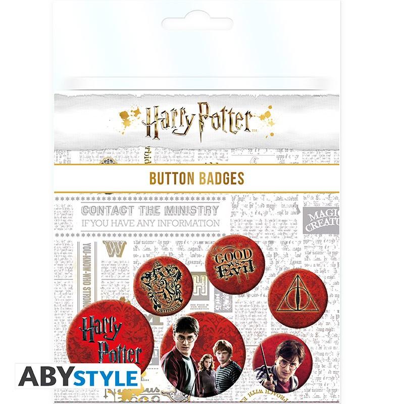 HARRY POTTER - Badge Pack - Icon Pack / Harry Potter zestaw przypinek - ikony - ABS