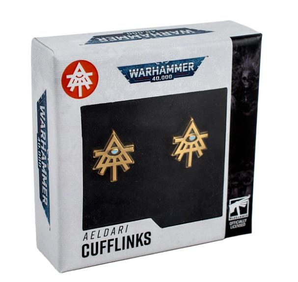 Warhammer 40,000: Aeldari Cufflinks / Warhammer 40000 spinki do mankietów Aeldari