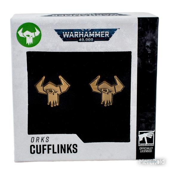 Warhammer 40,000: Orks Cufflinks / Warhammer 40000 spinki do mankietów Orks