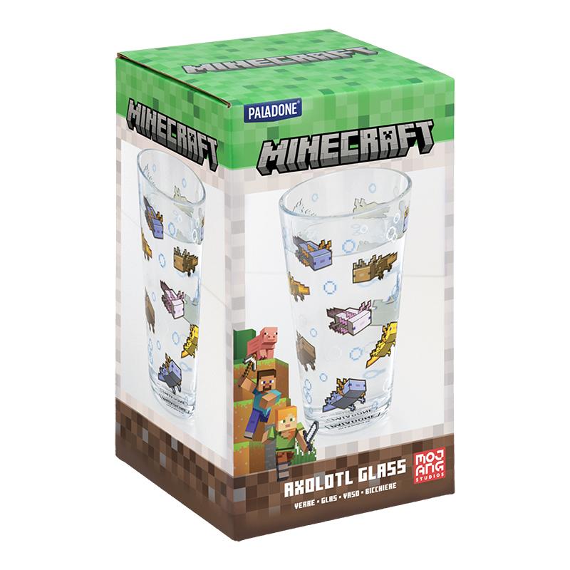 Minecraft Axolotl Glass / Minecraft szklanka Axolotl