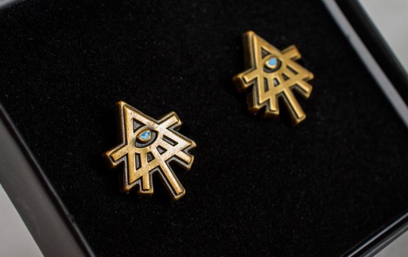 Warhammer 40,000: Aeldari Cufflinks / Warhammer 40000 spinki do mankietów Aeldari