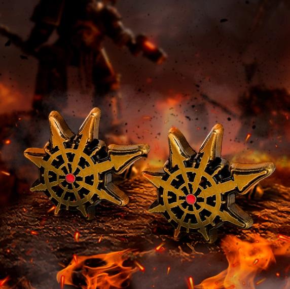 Warhammer 40,000: Chaos Cufflinks / Warhammer 40000 spinki do mankietów Chaos