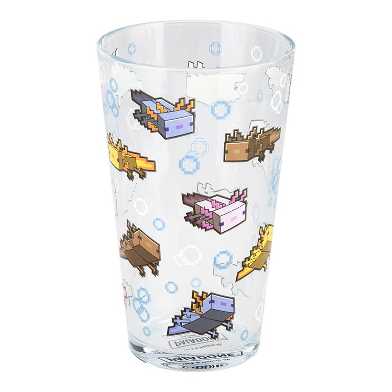 Minecraft Axolotl Glass / Minecraft szklanka Axolotl