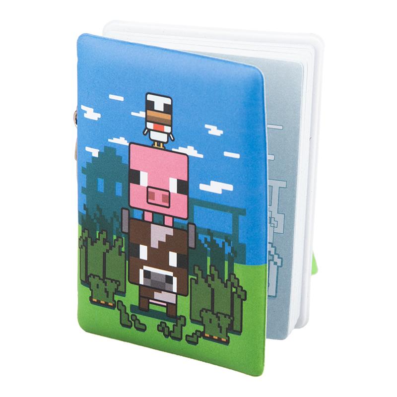 Minecraft Mini Puffy Notepad Keyring / Minecraft brelok - mini notatnik