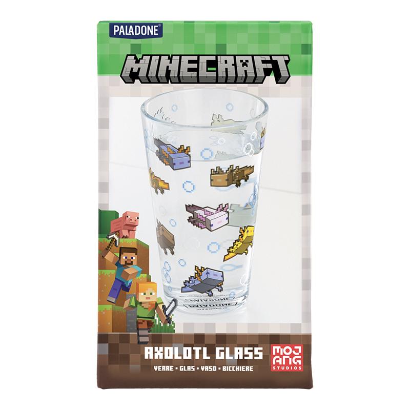 Minecraft Axolotl Glass / Minecraft szklanka Axolotl