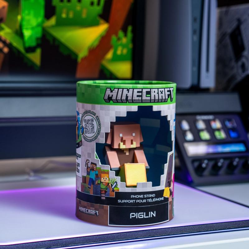 Minecraft Piglin Holdem, Earbud Holder (11 cm) / stojak na słuchawki Minecraft Piglin (11 cm)