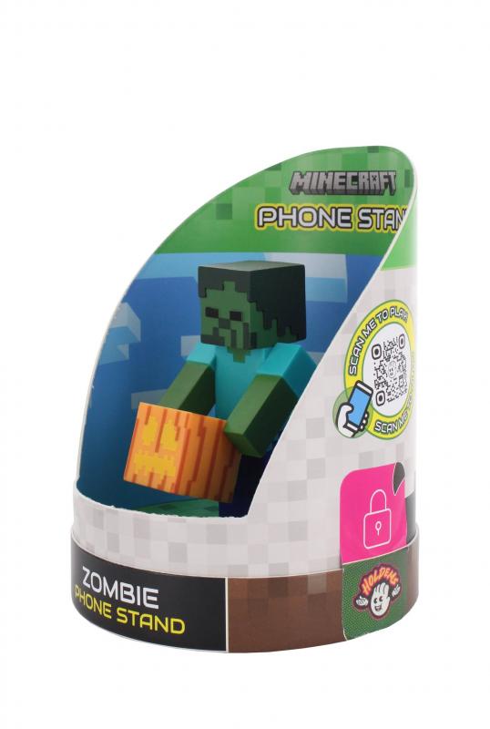 Minecraft Zombie Holdem, Earbud Holder (11 cm) / stojak na słuchawki Minecraft Zombie (11 cm)