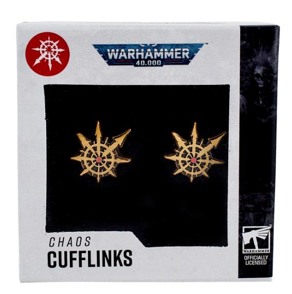 Warhammer 40,000: Chaos Cufflinks / Warhammer 40000 spinki do mankietów Chaos