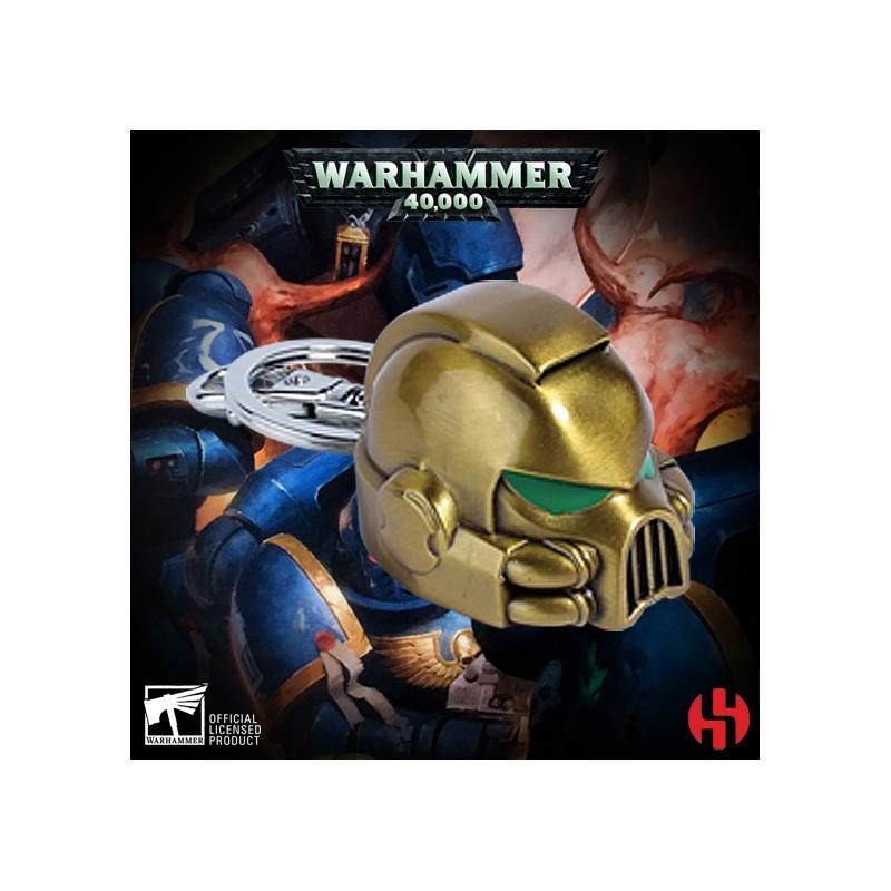 Warhammer 40K Metal Keychain Space Marine MKVII Helmet Gold / Warhammer 40K brelok metalowy Space Marine MKVII - hełm