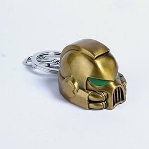 Warhammer 40K Metal Keychain Space Marine MKVII Helmet Gold / Warhammer 40K brelok metalowy Space Marine MKVII - hełm