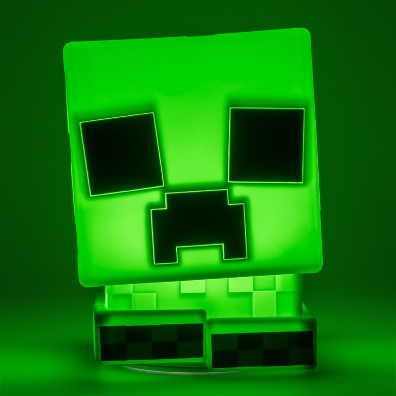 Minecraft Creeper SquishyGlo Silicone Light Rechargeable (high: 15 cm) / Minecraft silikonowa lampka z akumulatorem Creeper (wysokość: 15 cm)