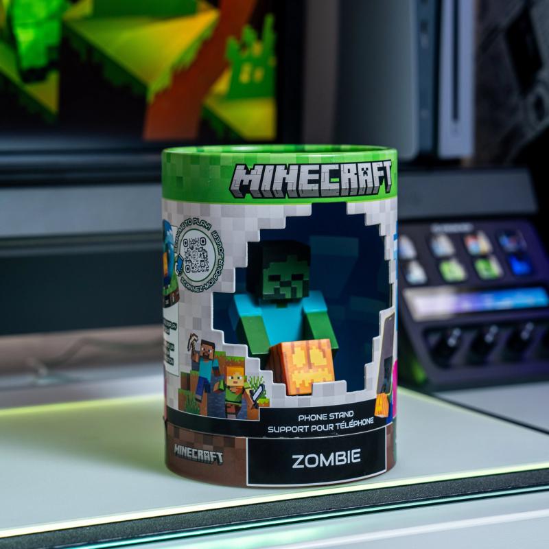 Minecraft Zombie Holdem, Earbud Holder (11 cm) / stojak na słuchawki Minecraft Zombie (11 cm)