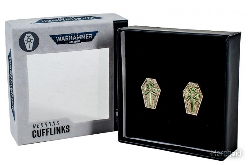Warhammer 40,000: Necrons Cufflinks / Warhammer 40000 spinki do mankietów Necrons