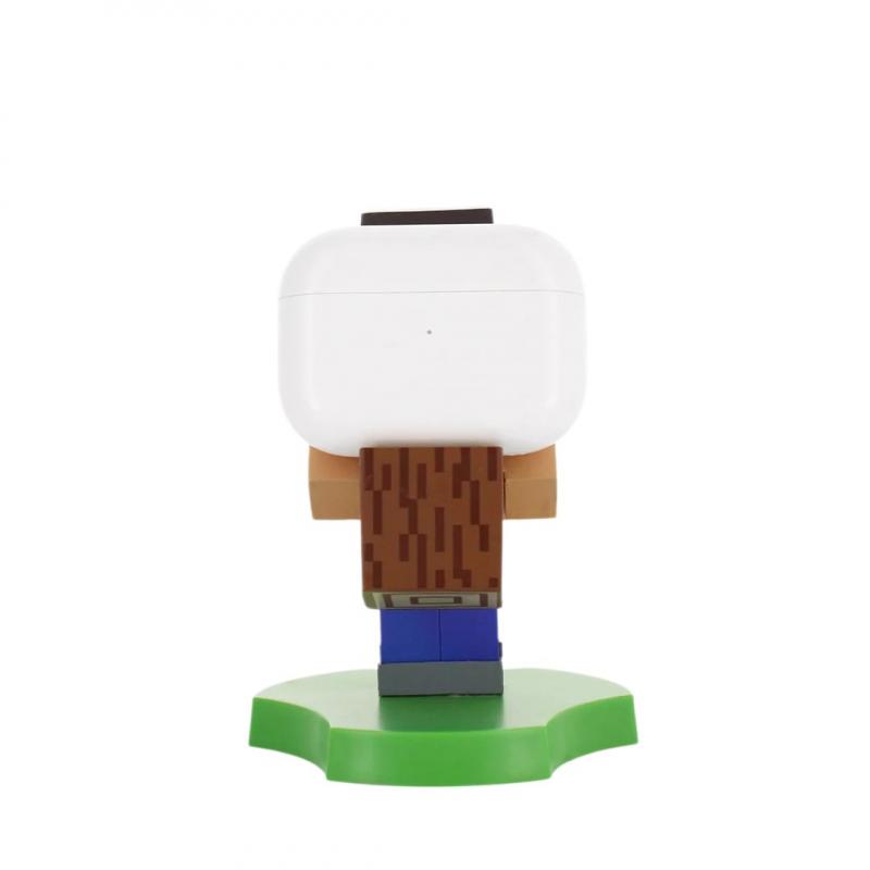 Minecraft Steve Holdem, Earbud Holder (11 cm) / stojak na słuchawki Minecraft Steve (11 cm)