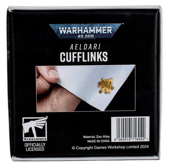 Warhammer 40,000: Aeldari Cufflinks / Warhammer 40000 spinki do mankietów Aeldari