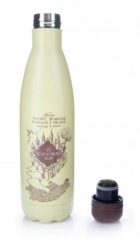 HARRY POTTER (MARAUDERS MAP) METAL DRINKS BOTTLE (540 ml) / Harry Potter butelka metalowa - Mapa Huncwotów (540 ml)