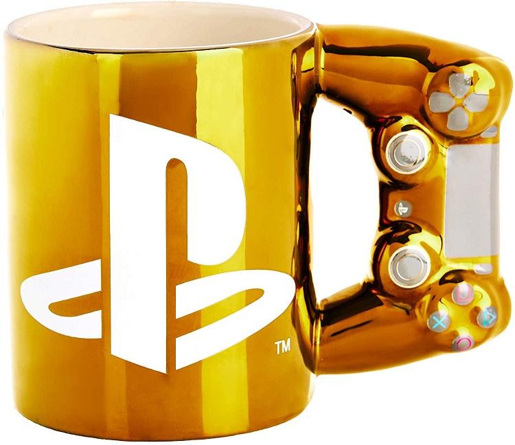 Playstation Dualshock PS4 3D Controller Mug (gold) / kubek 3D Playstation Dualshock 4 (złoty)