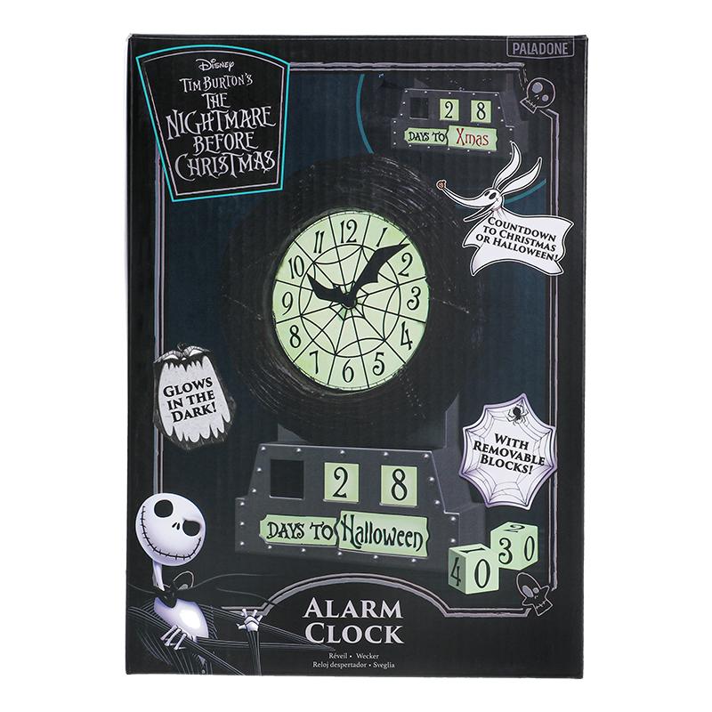 The Nightmare Before Christmas Countdown Alarm Clock (high: 21 cm) / Zegar Miasteczko Halloween (wysokość: 21 cm)