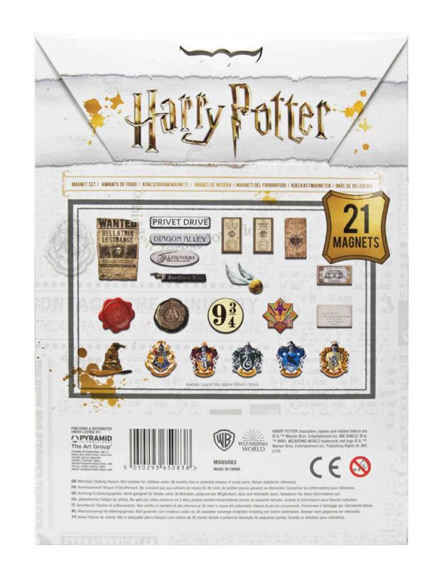 Harry Potter MAGNET SET (21 pcs) / Zestaw magnesów Harry Potter (21 szt)