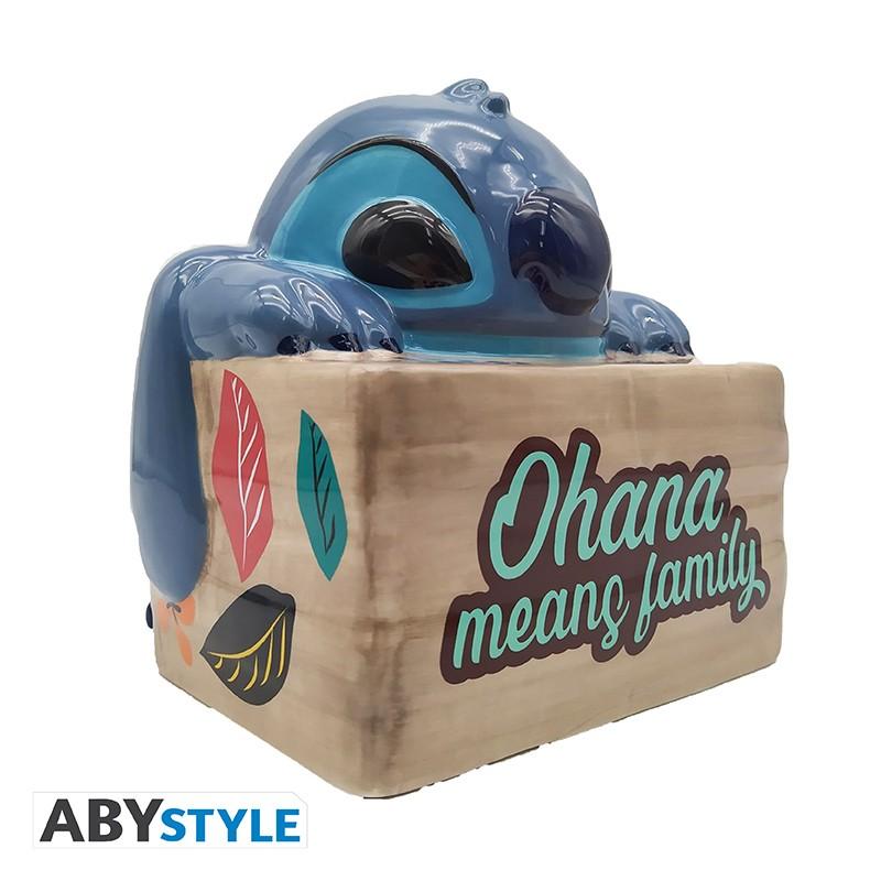 DISNEY Cookie Jar Lilo & Stitch - Ohana / Pojemnik na ciastka Disney - Lilo & Stitch - Ohana - ABS