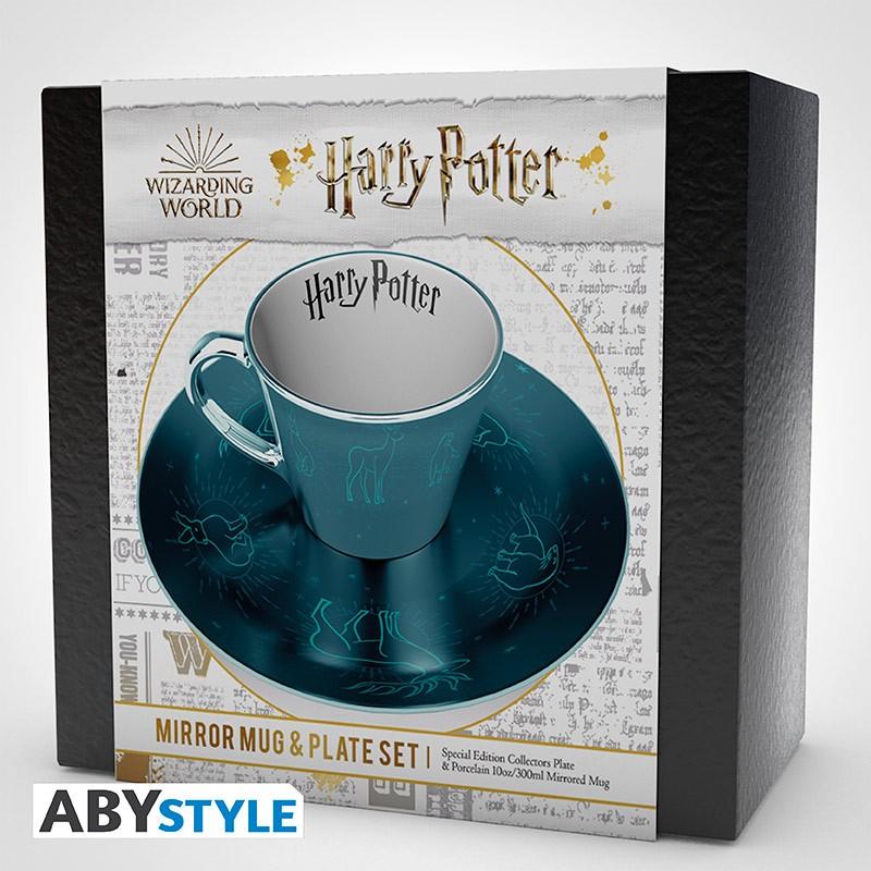 HARRY POTTER Mirror mug & plate set PATRONUS / Harry Potter zestaw: filiżanka plus talerzyk - PATRONUS - ABS