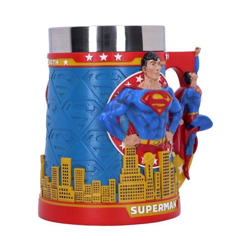 Superman Man of Steel Tankard (high: 15,5cm) / kufel kolekcjonerski DC Superman - Człowiek z żelaza