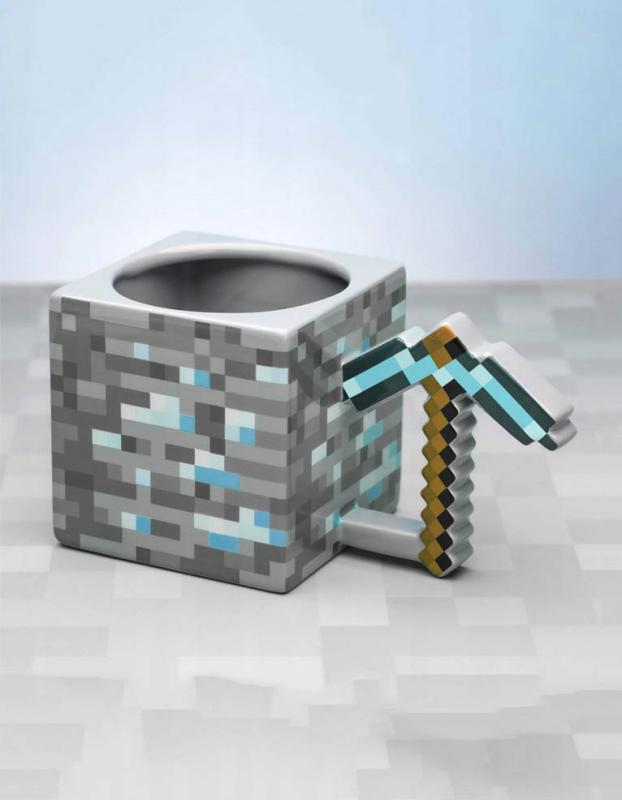 Minecraft Pickaxe Mug / Kubek 3D Minecraft - kilof