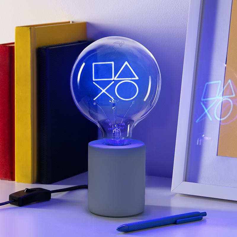 Playstation LED Neon Bulb Lamp (high: 24,3 cm) / Playstation lampka - żarówka neonowa (wysokość: 24,3 cm)