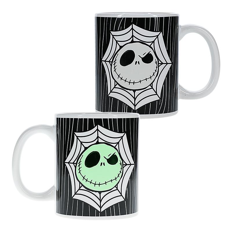 The Nightmare Before Christmas Jack Skellington Glow in the Dark Mug / Miasteczko Halloween Jack Skellington kubek święcący w ciemności