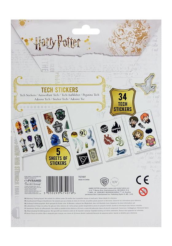 HARRY POTTER (ARTEFACTS) TECH STICKERS (34 pcs) / Harry Potter zestaw naklejek (34 szt) - Artefakty