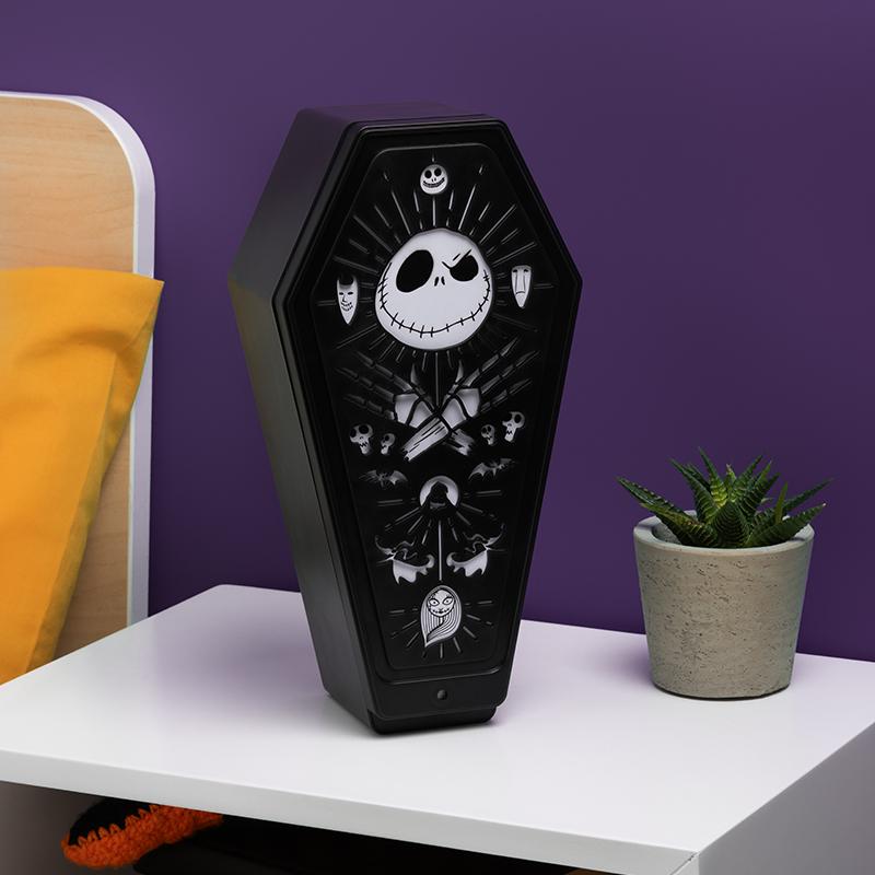 The Nightmare Before Christmas Coffin 3D Light (high: 28 cm) / lampka 3D Miasteczko Halloween - trumienka (wysokość: 28 cm)