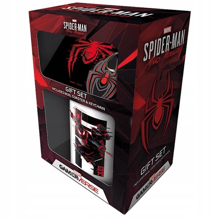 Marvel Spider-Man: Miles Morales (Web Glitch) gift set incl: mug,coaster,keychain / Zestaw prezentowy Marvel Spider-man Miles Morales: kubek, podkładka,brelok