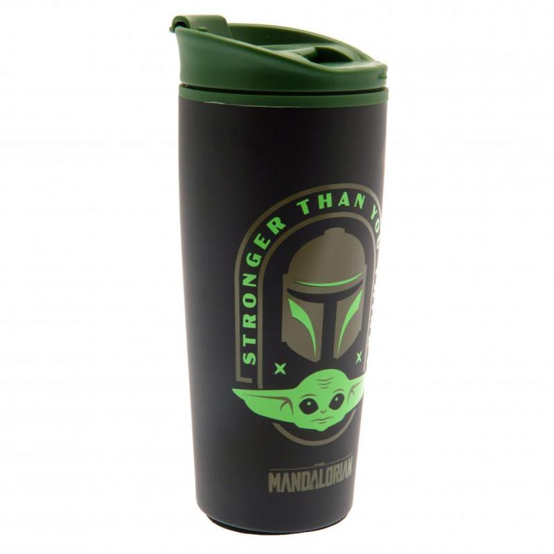 STAR WARS: THE MANDALORIAN (STRONGER THAN YOU THINK) METAL TRAVEL MUG / kubek termiczny (metalowy) Gwiezdne Wojny - Mandalorian