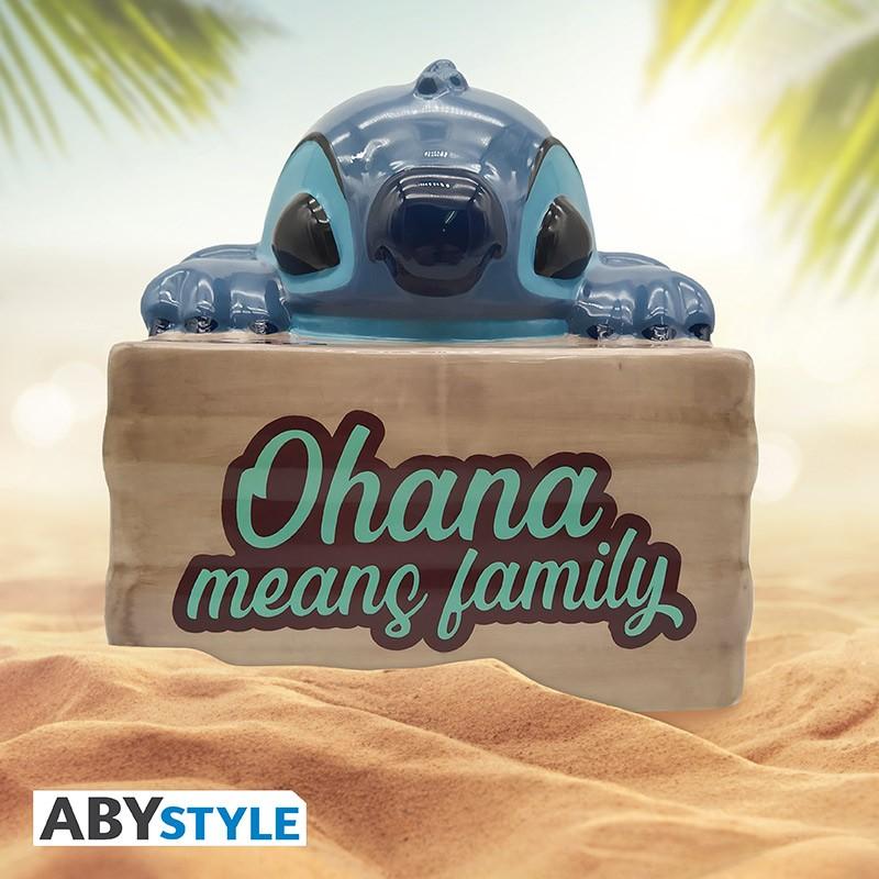 DISNEY Cookie Jar Lilo & Stitch - Ohana / Pojemnik na ciastka Disney - Lilo & Stitch - Ohana - ABS