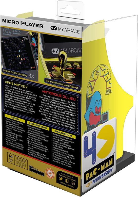 Micro Player Pac-Man 40th Anniversary (Premium Edition) / Mikro automat do gier Pac-man 40-lecie (edycja premium)