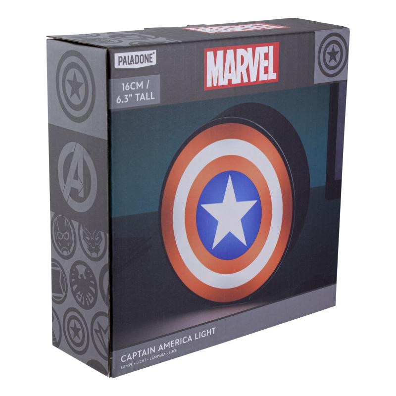 Marvel Captain America Box Light - shield (diameter: 16 cm) / lampka Marvel kapitan Ameryka - tarcza (średnica: 16 cm)