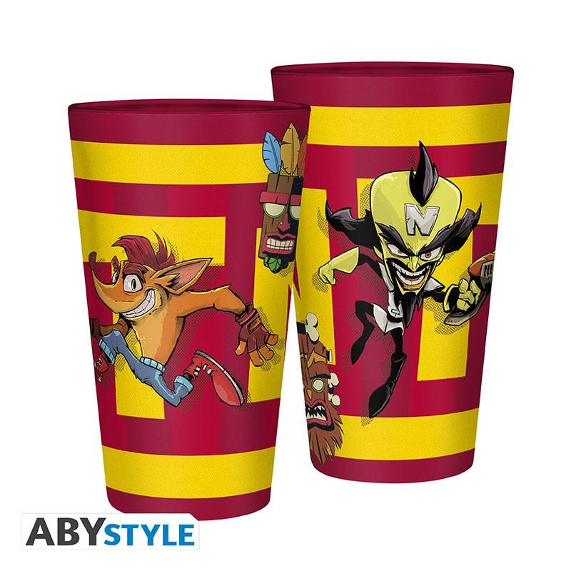 CRASH BANDICOOT large glass (400 ml) - TNT / Crash Bandicoot duża szklanka (400 ml) TNT - ABS