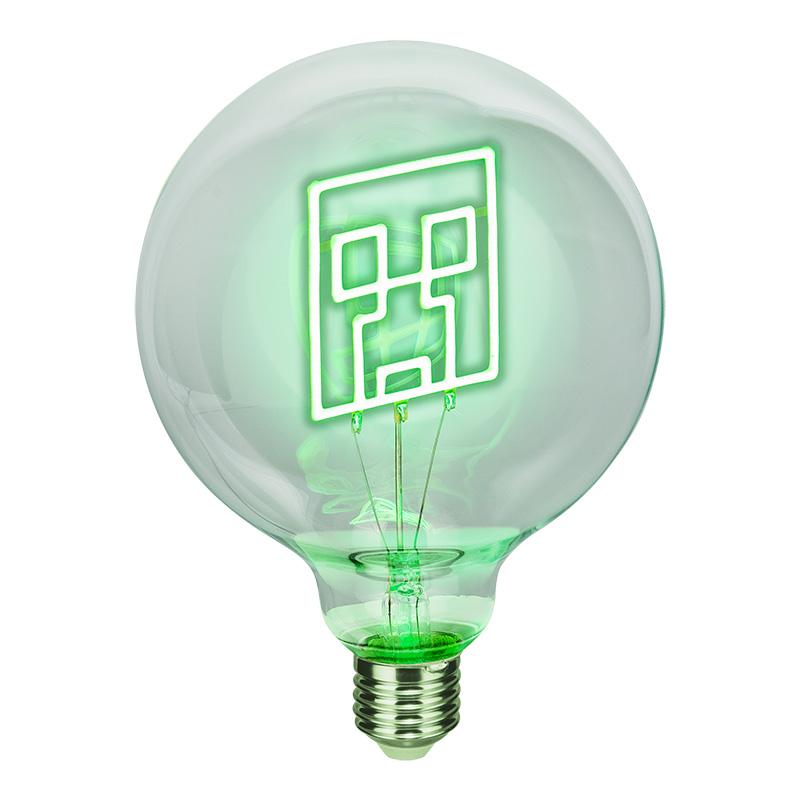 Minecraft Creeper LED Neon Bulb Only / Minecraft Creeper żarówka neonowa