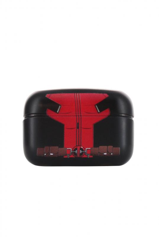 Marvel Deadpool Buds Pro Wireless Bluetooth Earbuds and Phone Holder / Marvel Deadpool zestaw: stojak na słuchawki Deadpool plus słuchawki bezprzewodowe